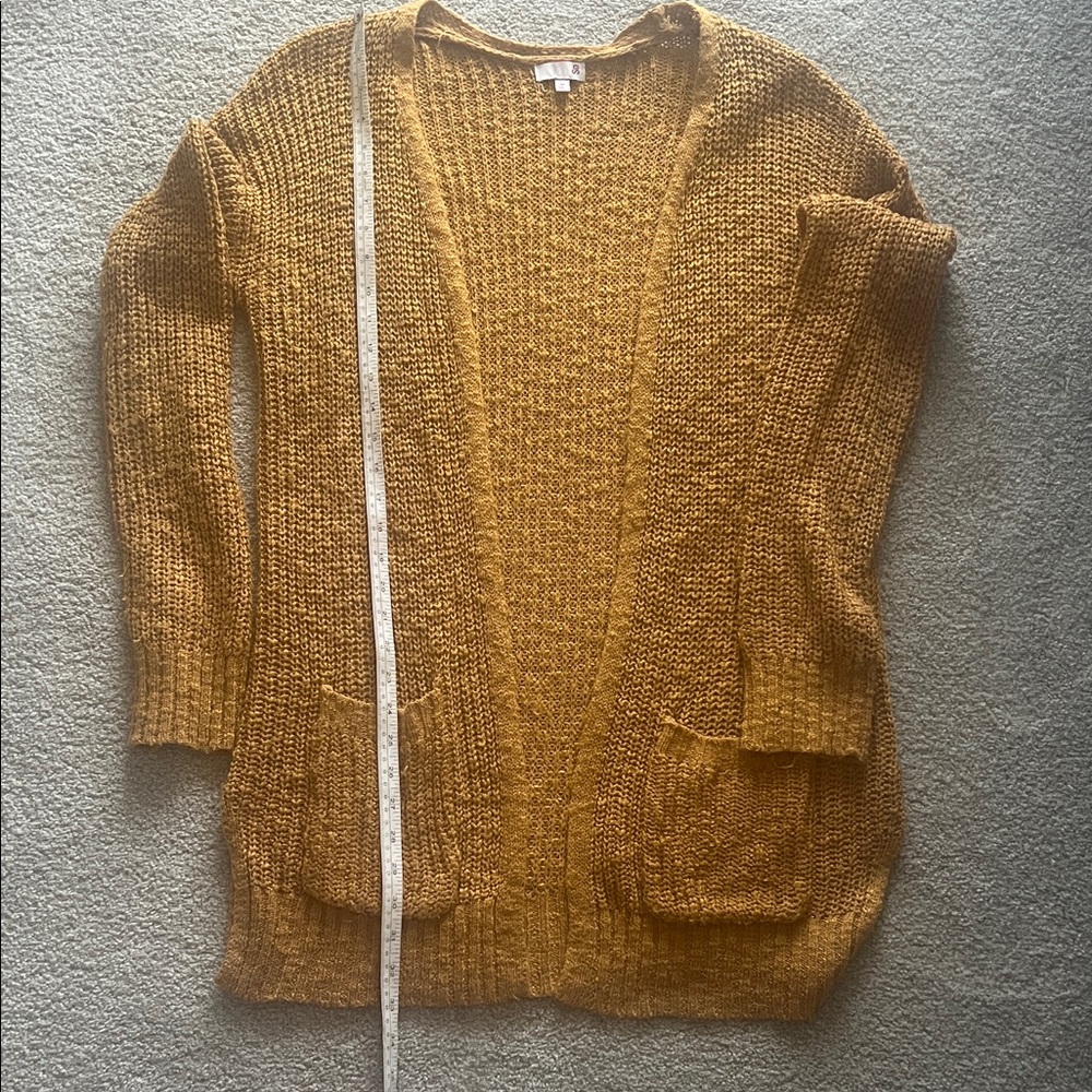 SO Mustard Knit Cardigan